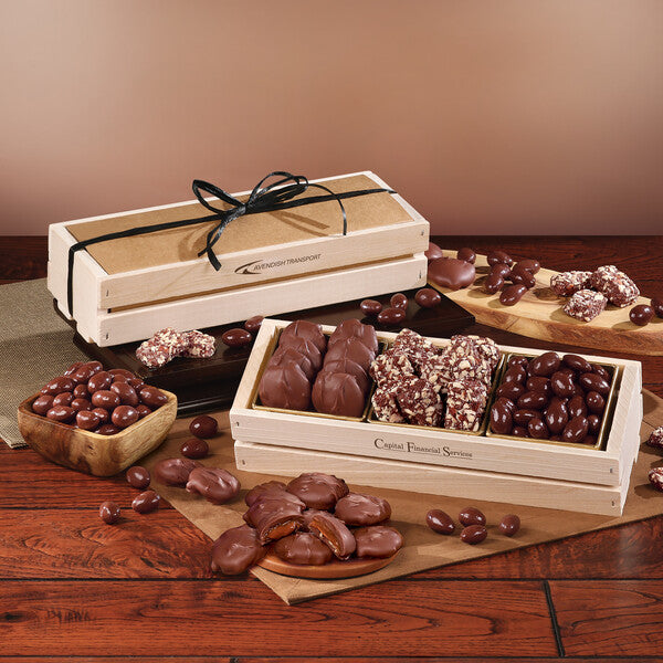 Chocolate Favorites in Wooden Crate