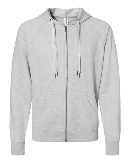 Unisex Icon Lightweight Loopback Terry Full-Zip Hooded Sweatshirt - SS1000Z