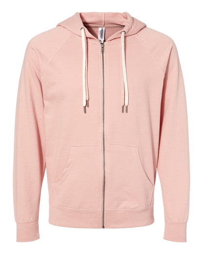 Unisex Icon Lightweight Loopback Terry Full-Zip Hooded Sweatshirt - SS1000Z