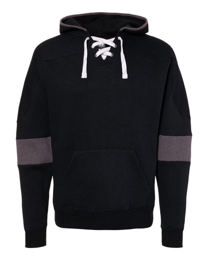 Men's Sport Lace Colorblocked Fleece Hooded Sweatshirt - 8832
