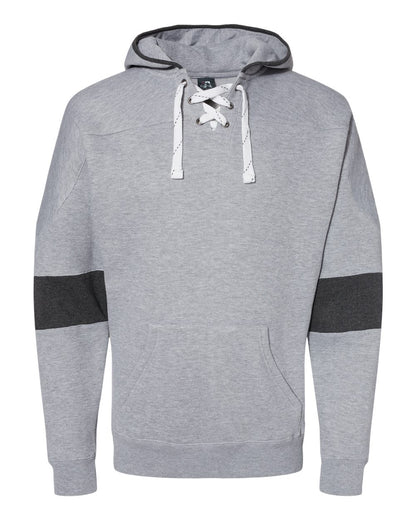 Men's Sport Lace Colorblocked Fleece Hooded Sweatshirt - 8832