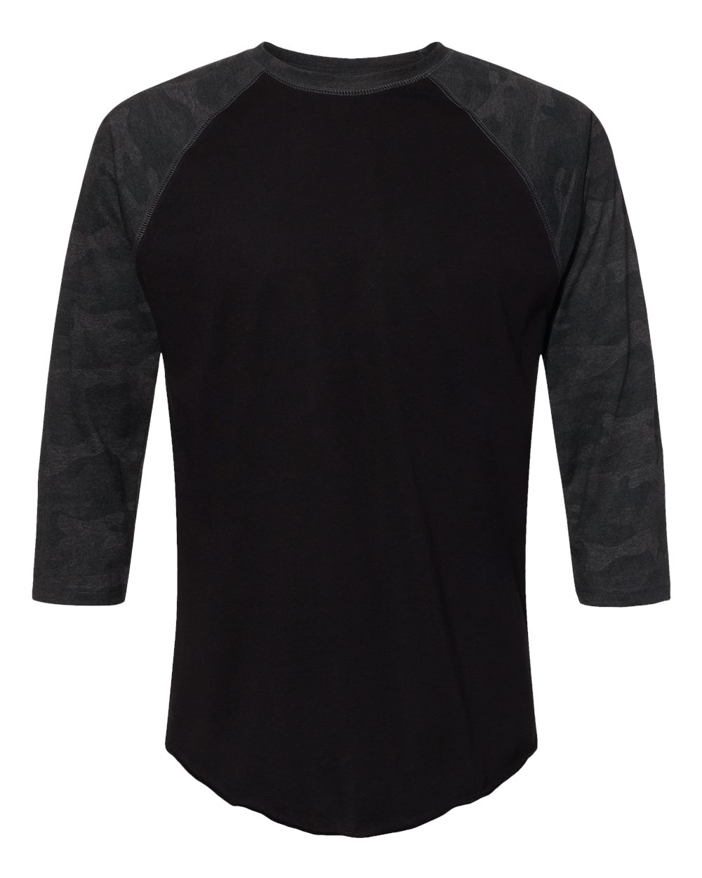 Men's Baseball Fine Jersey Three-Quarter Sleeve Tee - 6930