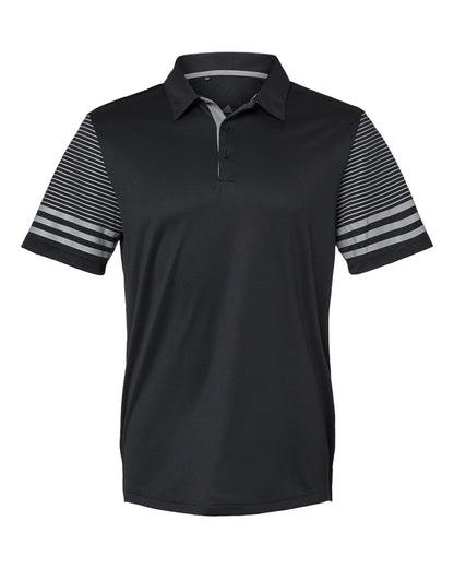 Men's Striped Sleeve Polo - A490