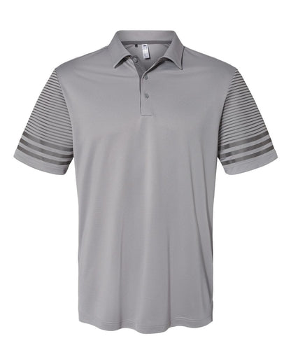 Men's Striped Sleeve Polo - A490