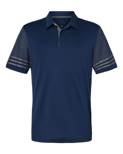 Men's Striped Sleeve Polo - A490