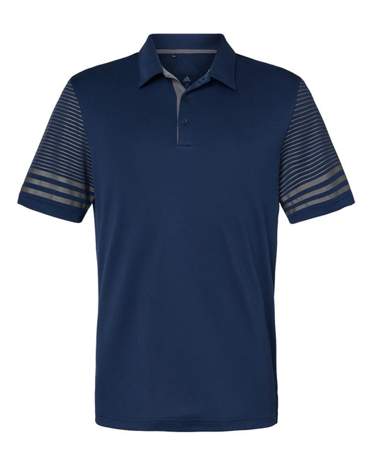 Men's Striped Sleeve Polo - A490