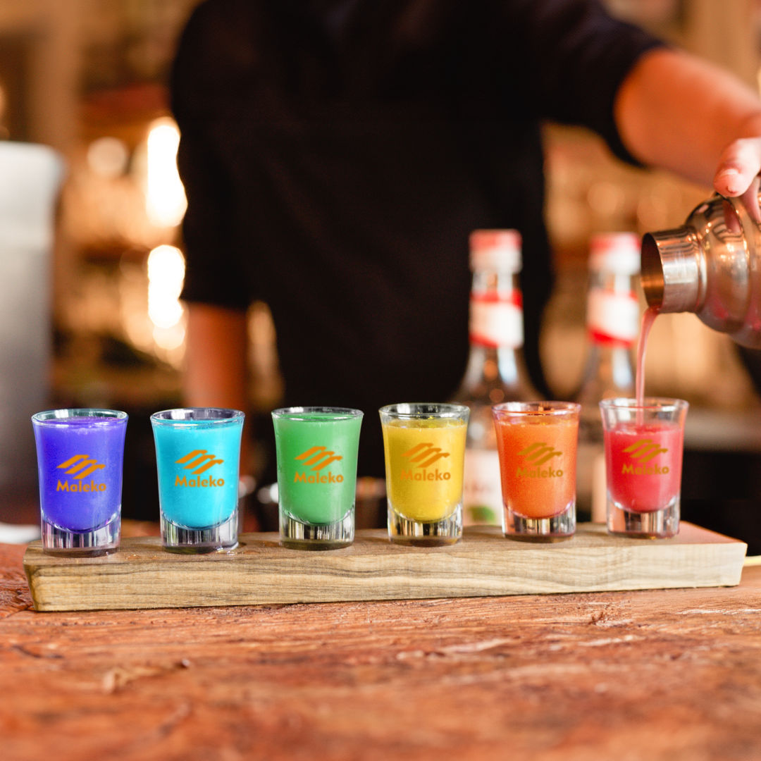 Shot Glasses Set on Acacia - Imprinted