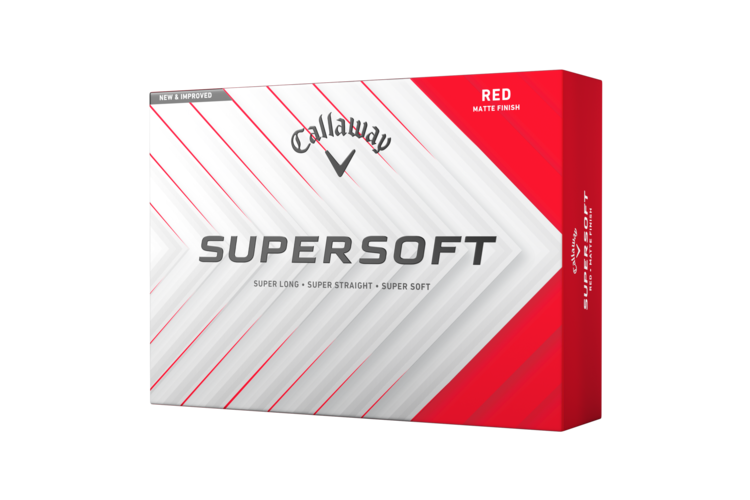 Callaway Supersoft Matte Golf Balls - Red