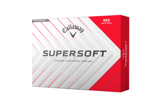 Callaway Supersoft Matte Golf Balls - Red