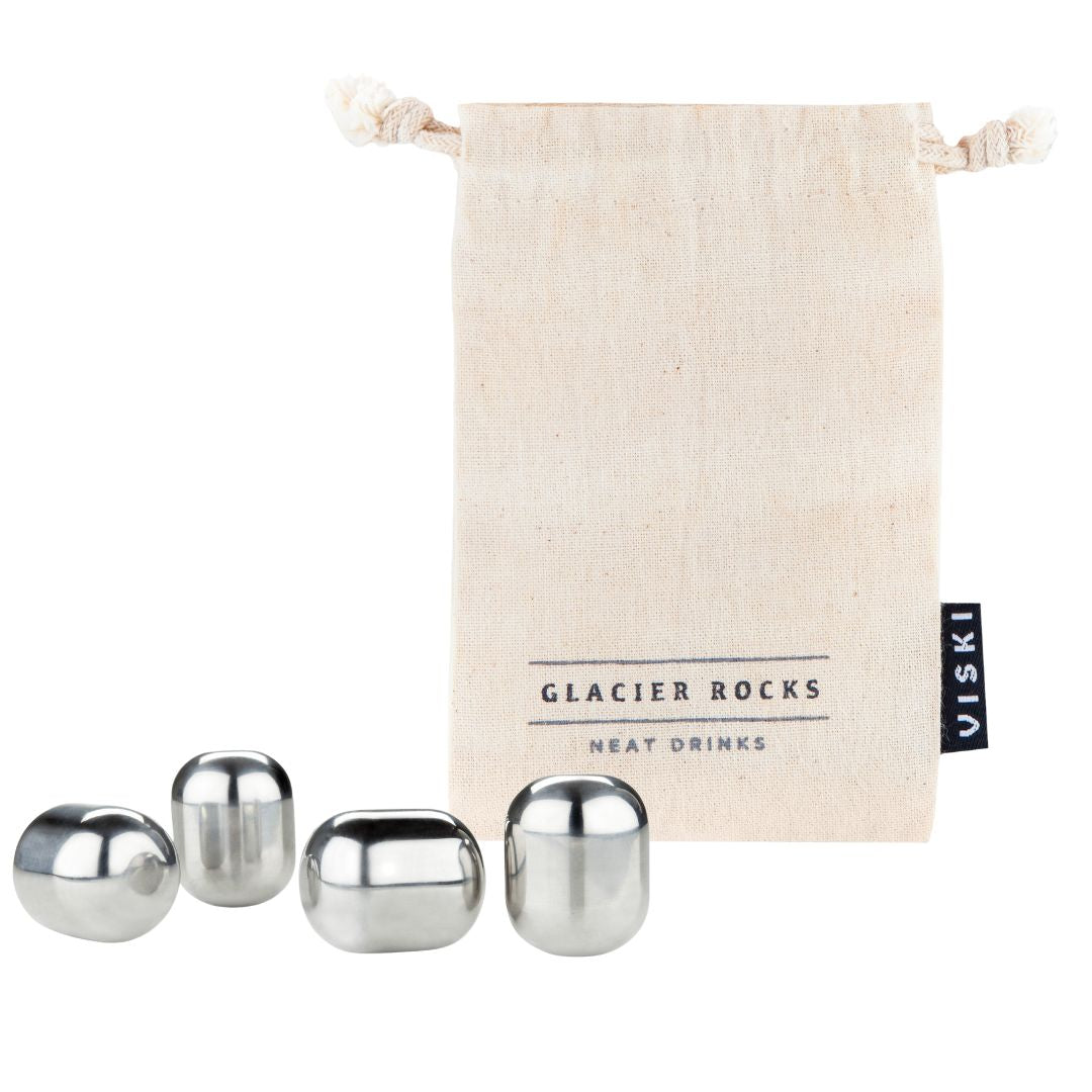 Viski® Glacier Rocks® Stainless Steel Wine Globes