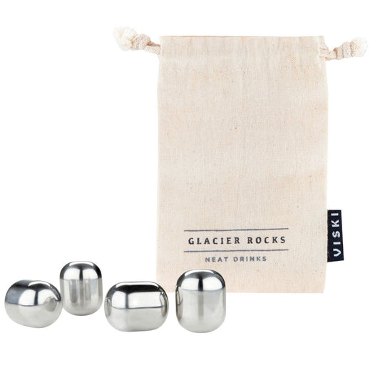 Viski® Glacier Rocks® Stainless Steel Wine Globes