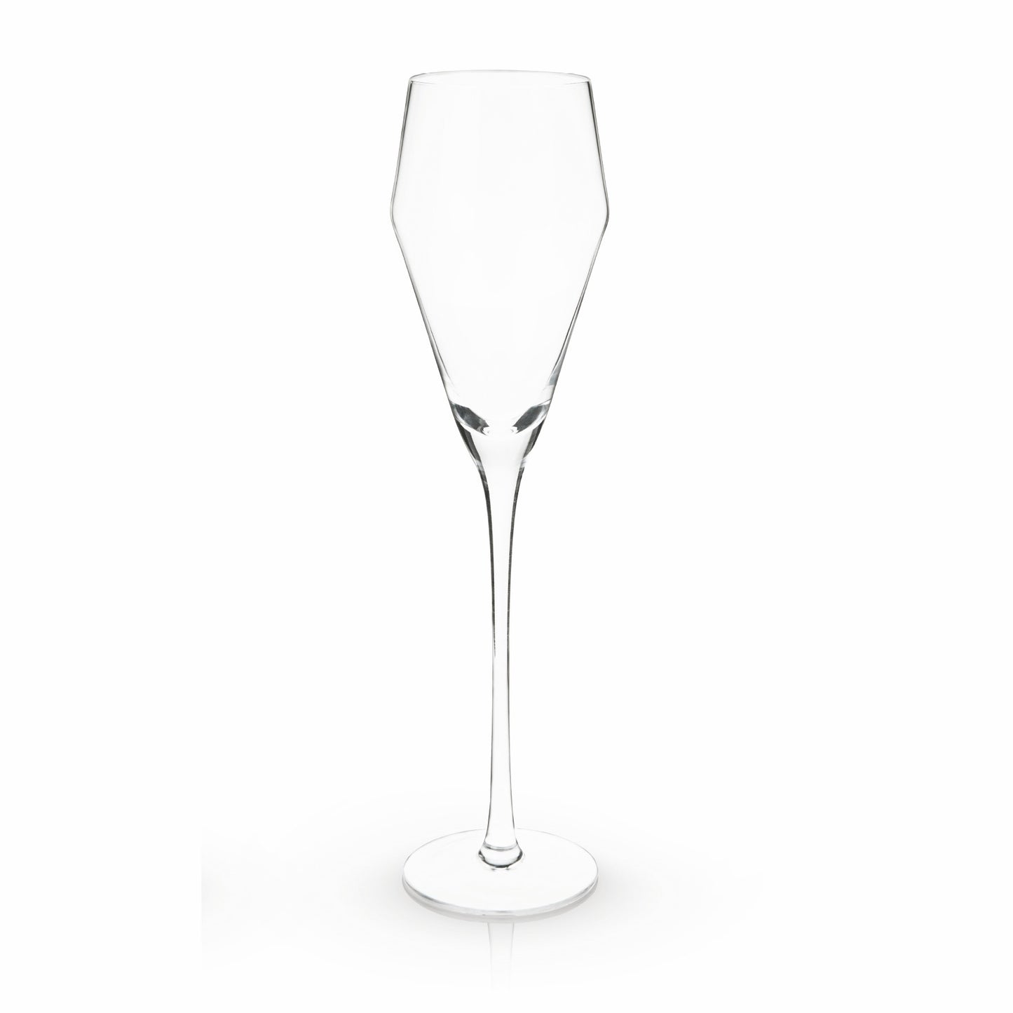 Viski® Angled Crystal Prosecco Glass