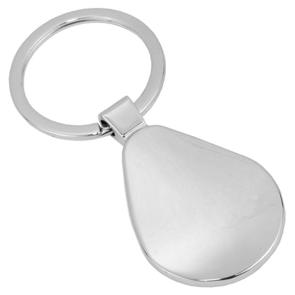 "Raindrop" Economy Laser Engraved Metal Key Holder