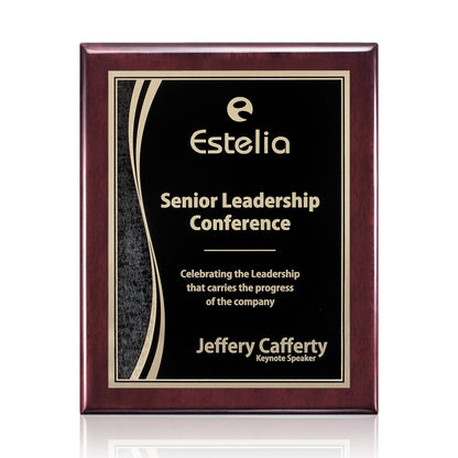 Oakleigh/Finch Plaque - Rosewood/Black
