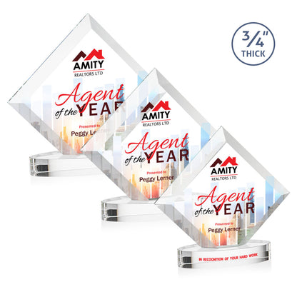 Belaire VividPrint™ Award on Alberton Base - Clear
