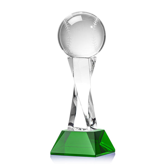 Baseball Award on Langport Base - Green