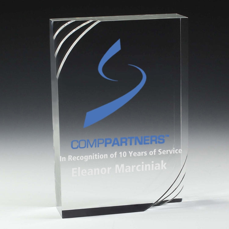 1 1/4” Thick Freestanding Acrylic Awards - 6”