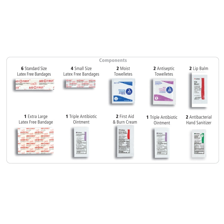 "FERNWOOD" 24 Piece First Aid Kit in Zipper Kit