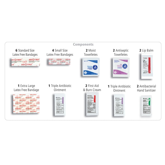 "FERNWOOD" 24 Piece First Aid Kit in Zipper Kit