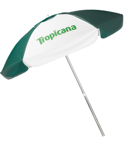 Black 6 1/2' Aluminum Patio Umbrella