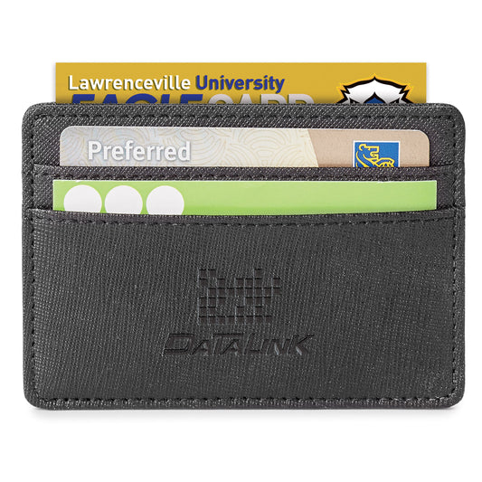 Genuine leather rfid card holder