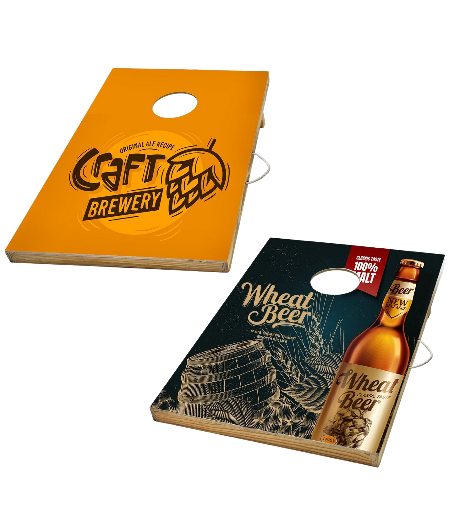 Black / White Tailgate Cornhole Set