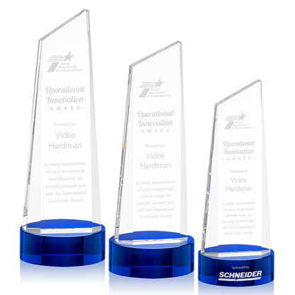 Belmont Tower Award on Stanrich Base - Blue