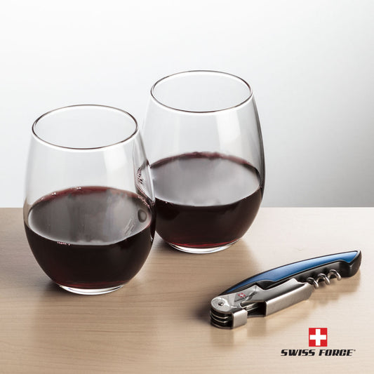 Swiss Force® Opener & Stanford Stemless Wine