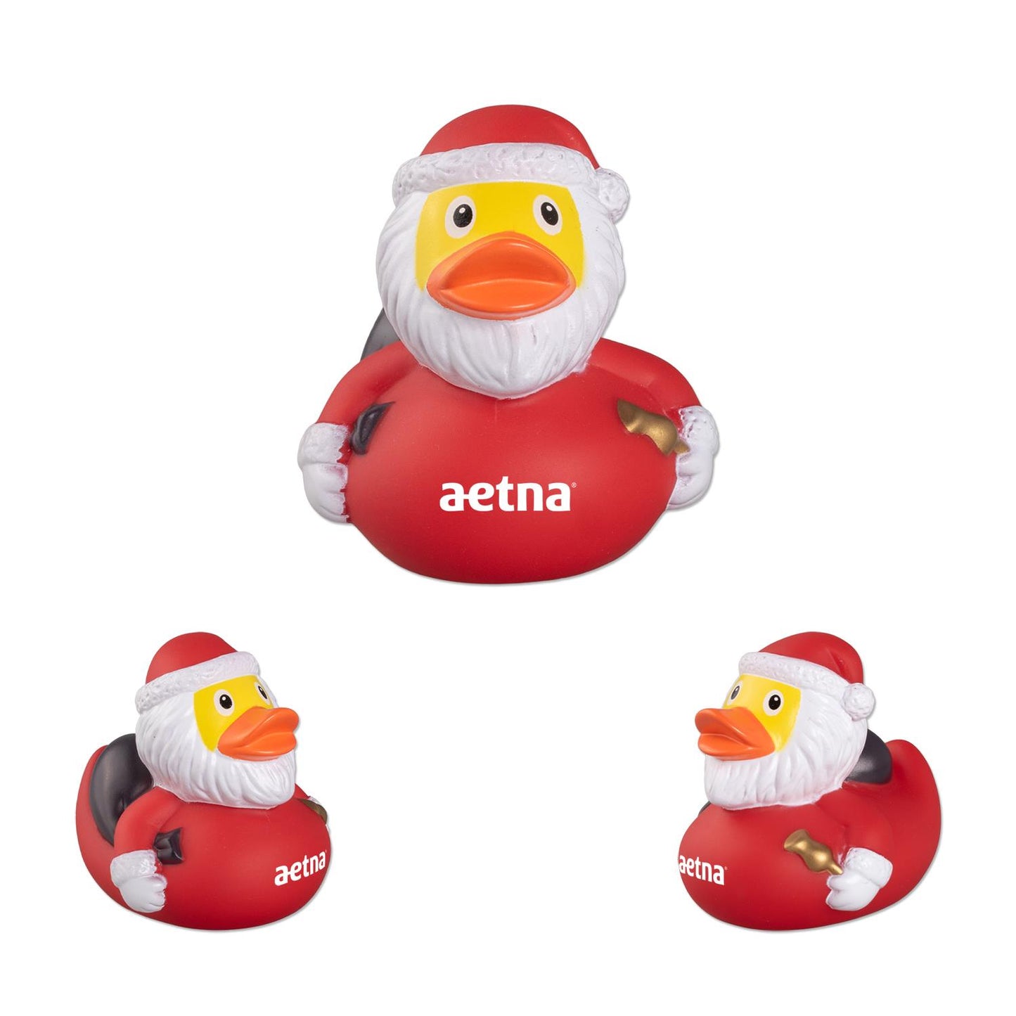 Multicolor 3 1/2" Christmas Santa Duck