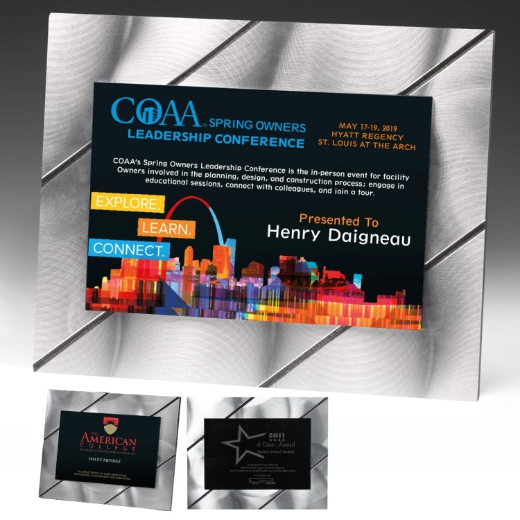 Striped Visionary Plaque (8" x 10" x 3/8") - Screen Print