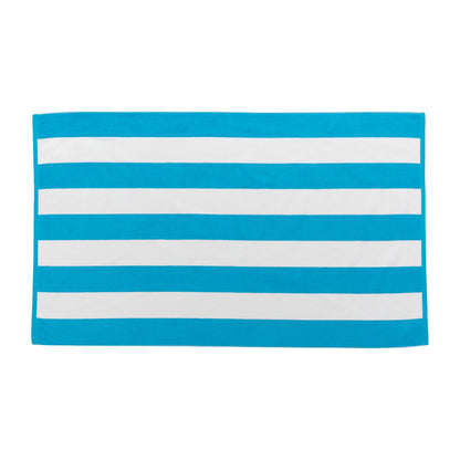 Cabana Stripe Terry Velour Beach Towel