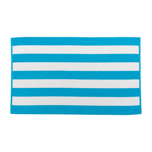 Cabana Stripe Terry Velour Beach Towel