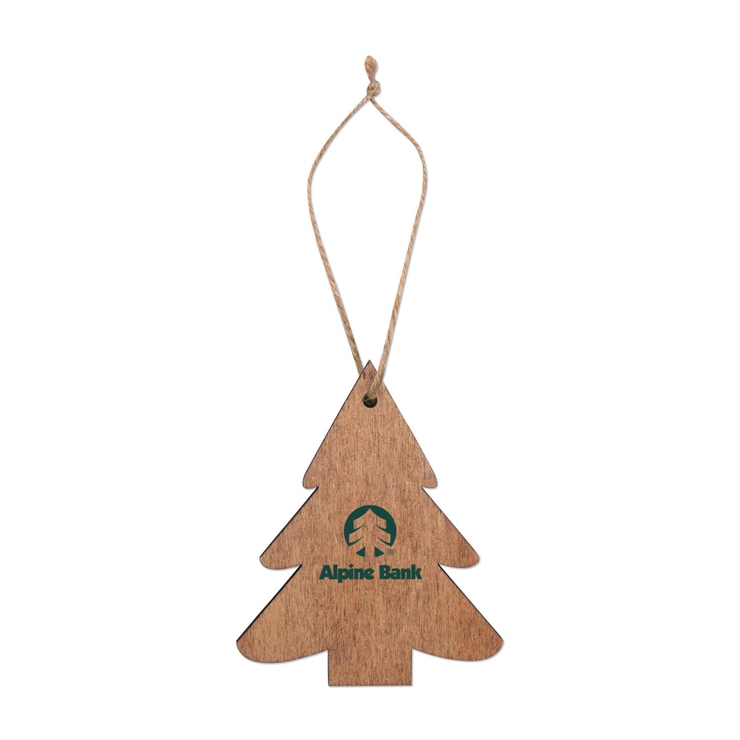 Brown Wooden Tree Ornament