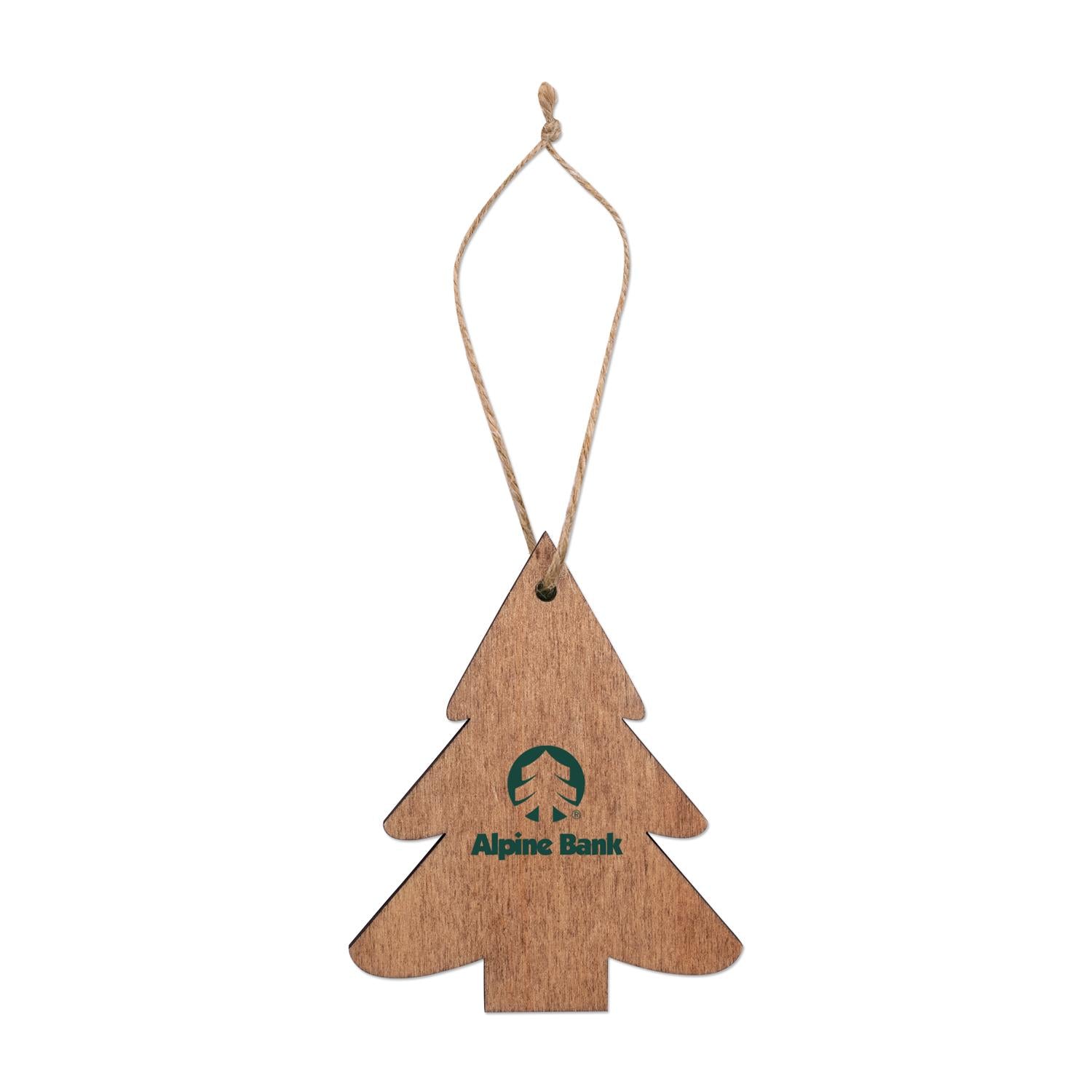 Brown Wooden Tree Ornament