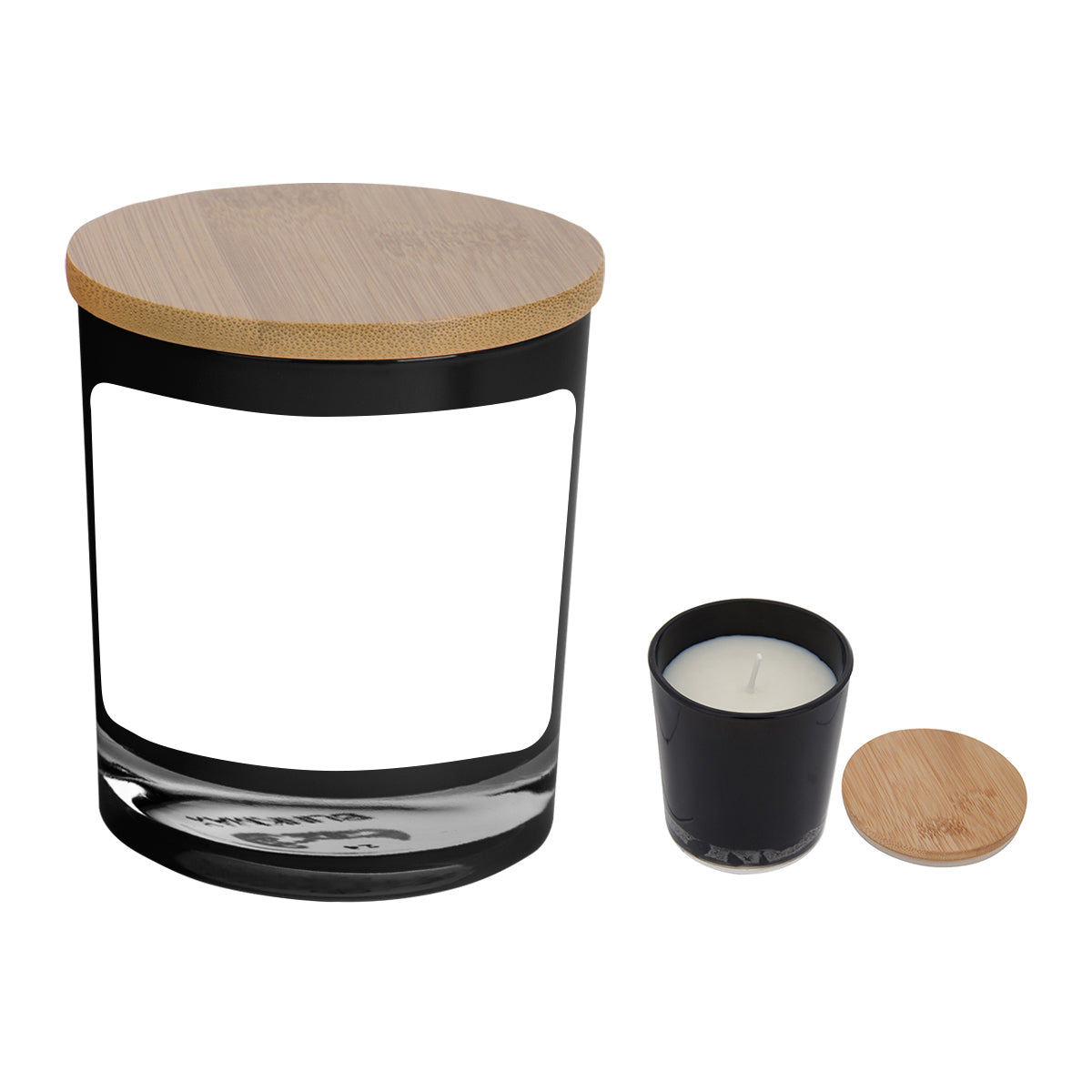 Bamboo Soy Candle With Full Color Label