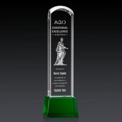 Silkwood 3D Award on Base - Green