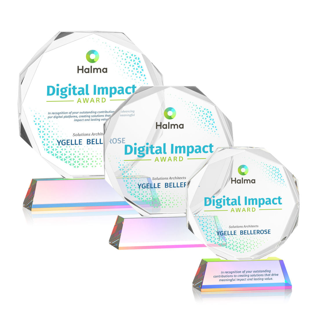 Acadian VividPrint™ Award on Newhaven Base - Prismatic