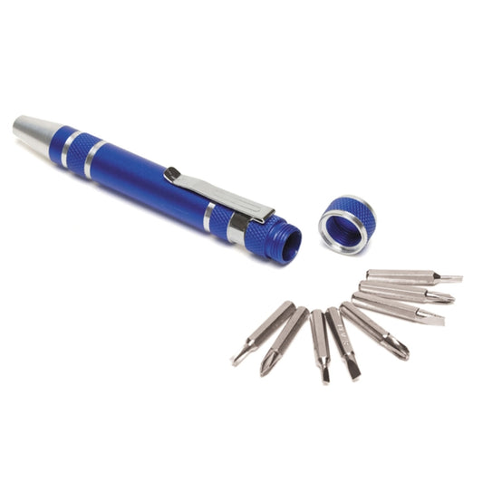 "Great Eight" 8 Bit Metal Screwdriver Tool Kit with Metal Clip