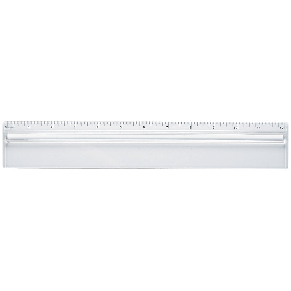 Plastic 12" Ruler With Magnifying Glass