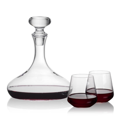 Stratford Decanter & Cannes Stemless Wine