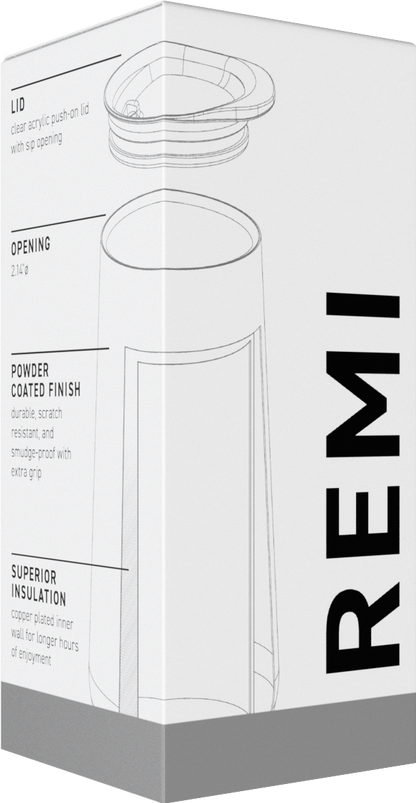 matte black 9 oz remi - powder