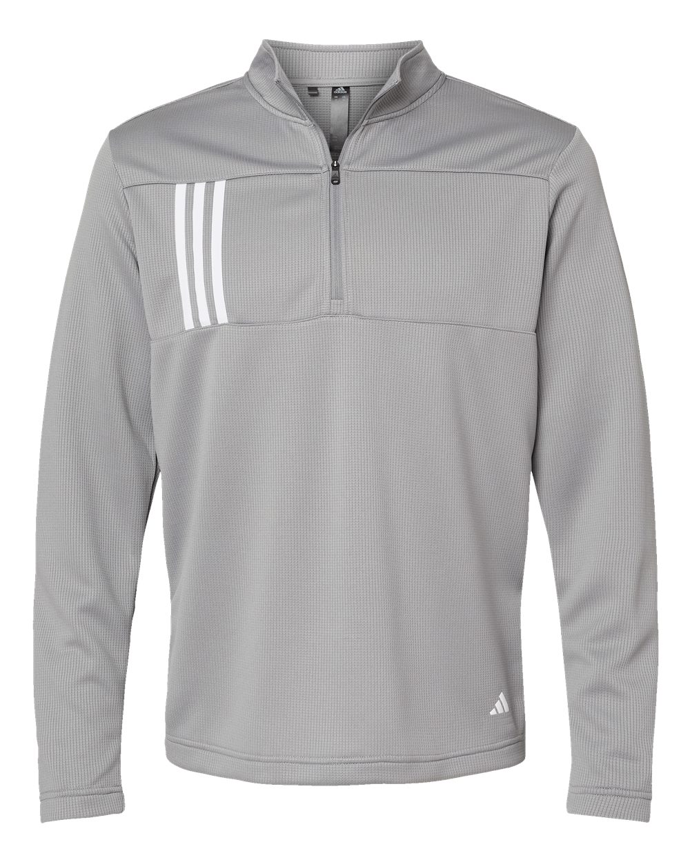 Men's 3-Stripes Double-Knit Quarter-Zip Pullover - A482