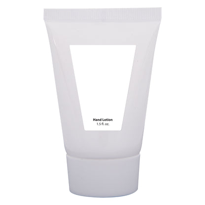 WHITE 1.5 OZ. HAND LOTION TUBE