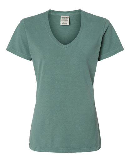 Women's Garment-Dyed V-Neck T-Shirt - GDH125