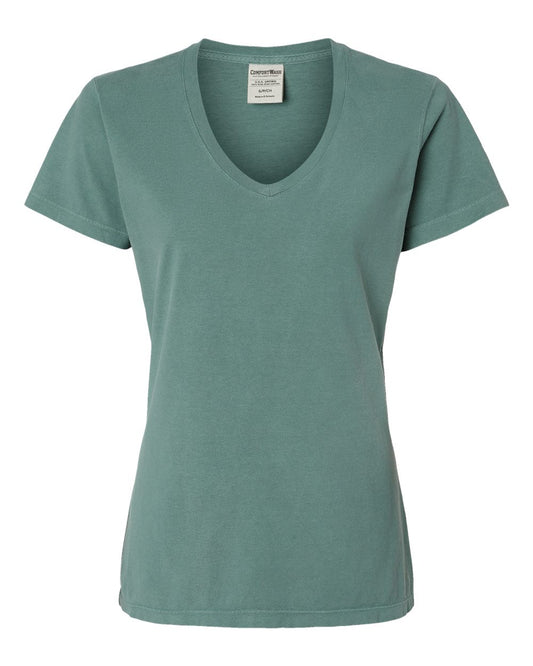 Women's Garment-Dyed V-Neck T-Shirt - GDH125