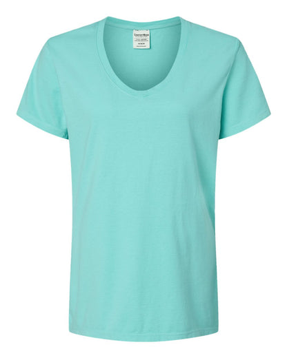 Women's Garment-Dyed V-Neck T-Shirt - GDH125