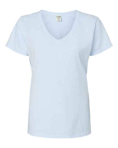 Women's Garment-Dyed V-Neck T-Shirt - GDH125