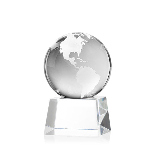 Globe Award on Robson Base - Clear