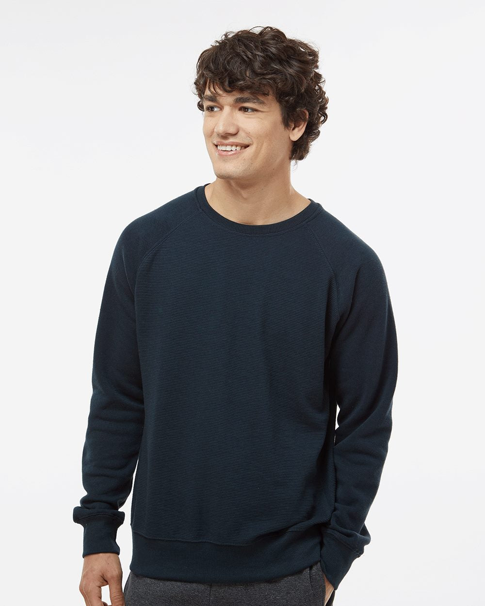 Men's Ripple Fleece Raglan Crewneck Sweatshirt - 8707