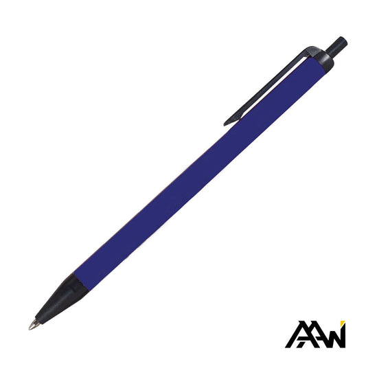 Value Slim Pen w/Glossy Colored Barrel - Matte Black Accent